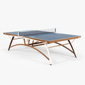 Tischtennisplatte 274 x 152.5 x 76 cm blau braun mit Metallgestell klappbar